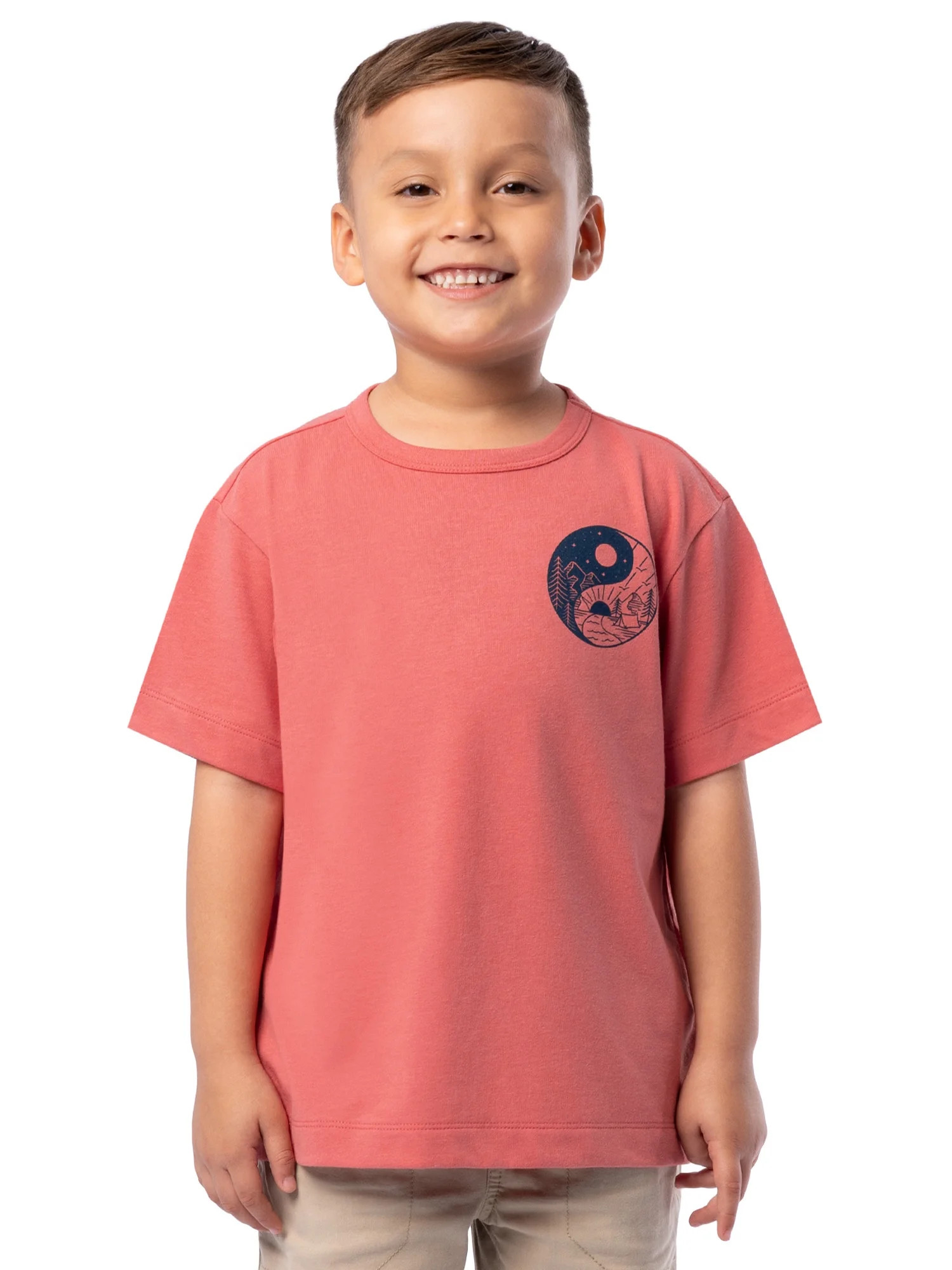 Wonder Nation Boys Short Sleeve Elevated Graphic T-Shirt, Sizes 4-18 & Husky | Walmart (US)