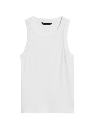 Fitted Ribbed Tank | Banana Republic (US)