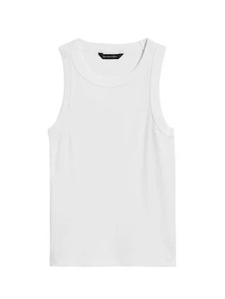 Fitted Ribbed Tank | Banana Republic (US)