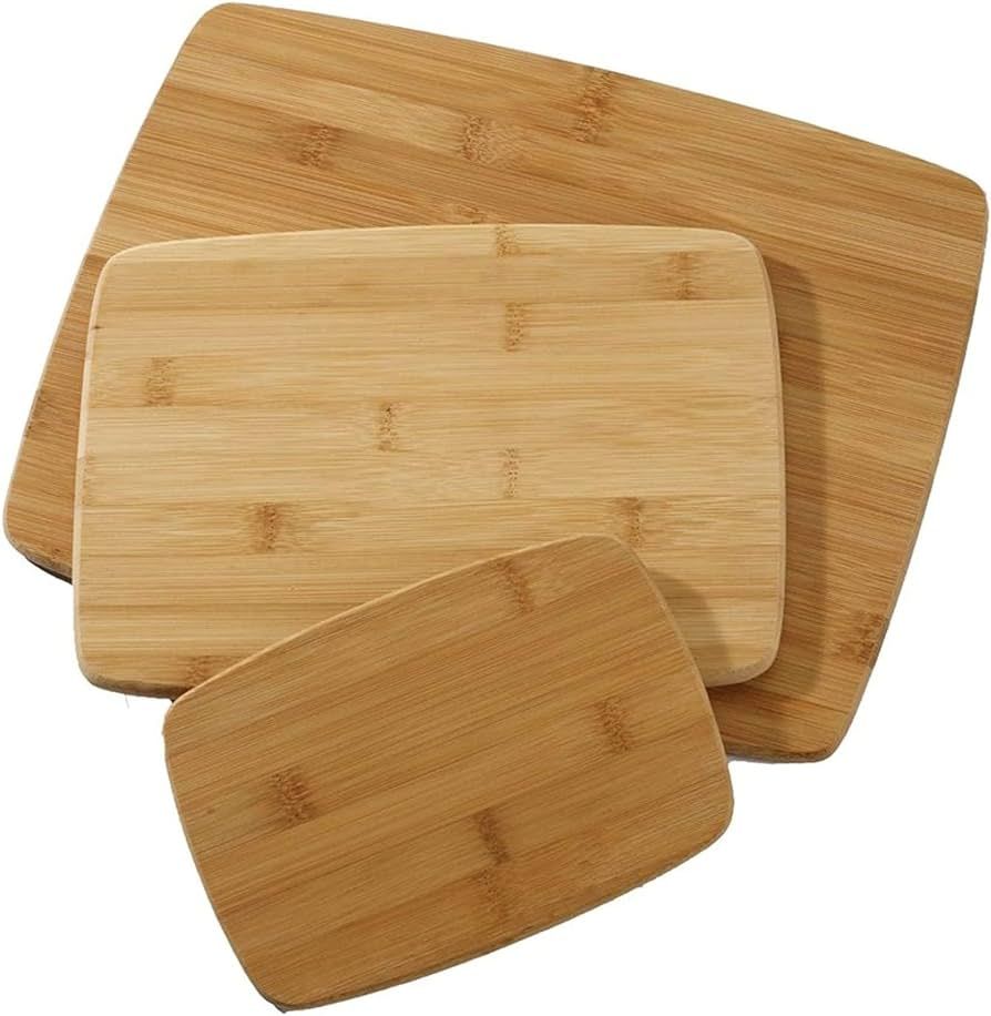 Farberware 3-Piece Kitchen Cutting Board Set, Reversible Chopping Boards for Meal Prep and Servin... | Amazon (US)