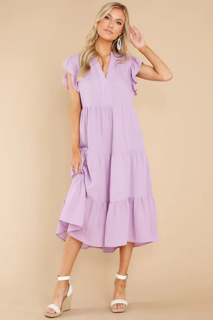 Meaningful Ways Lavender Midi Dress | Red Dress 