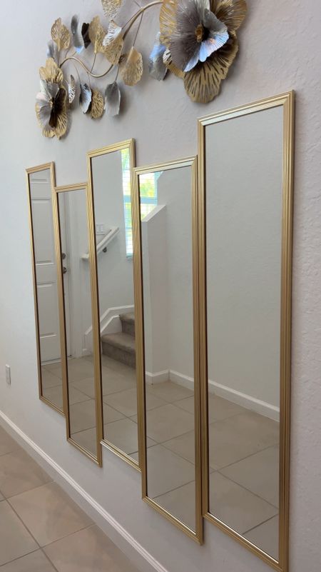 Obsessed with my DIY collage mirror wall! Great way to enhance your entry way/foyer #WalmartPartner #WalmartCreator #WalmartHome

Link for these $7 mirrors 🪞 used to create this mirror wall on my @shop.ltk 

#LTK 

#LTKVideo #LTKHome