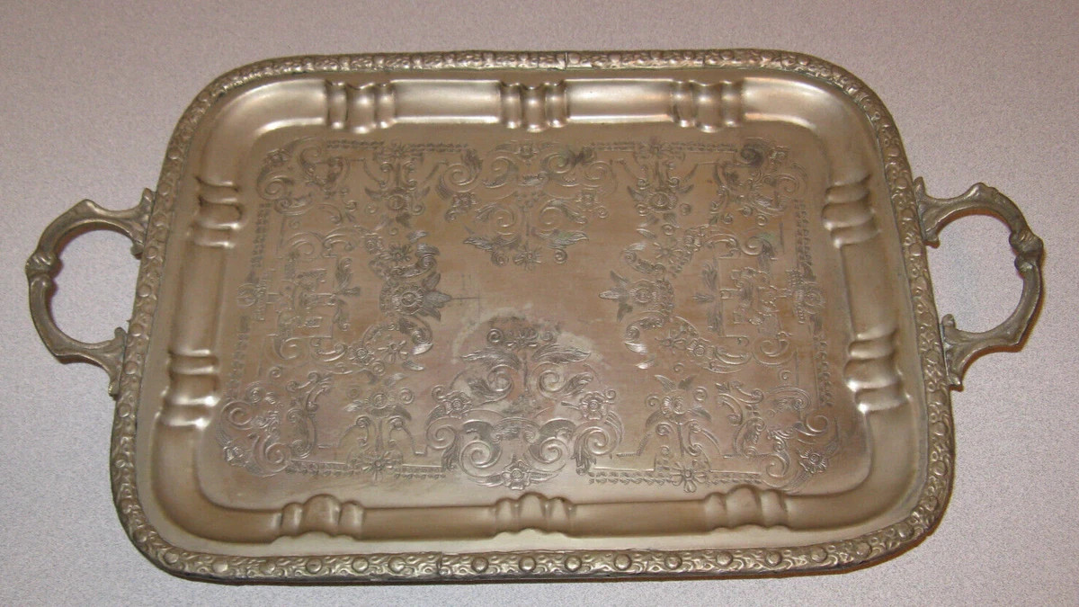 Vintage antique Moroccan silver plate serving tray purchased in Morocco in 1972  | eBay | eBay US