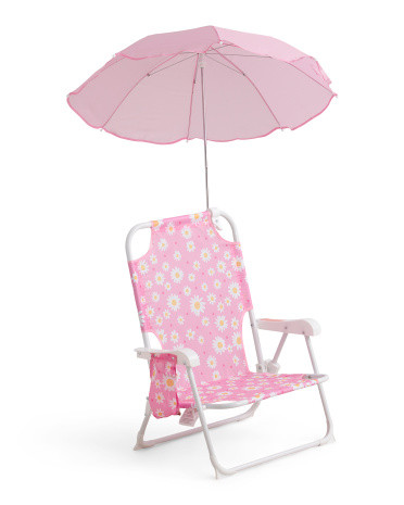 Toddler Marble Turtles Beach Chair With Umbrella | TJ Maxx