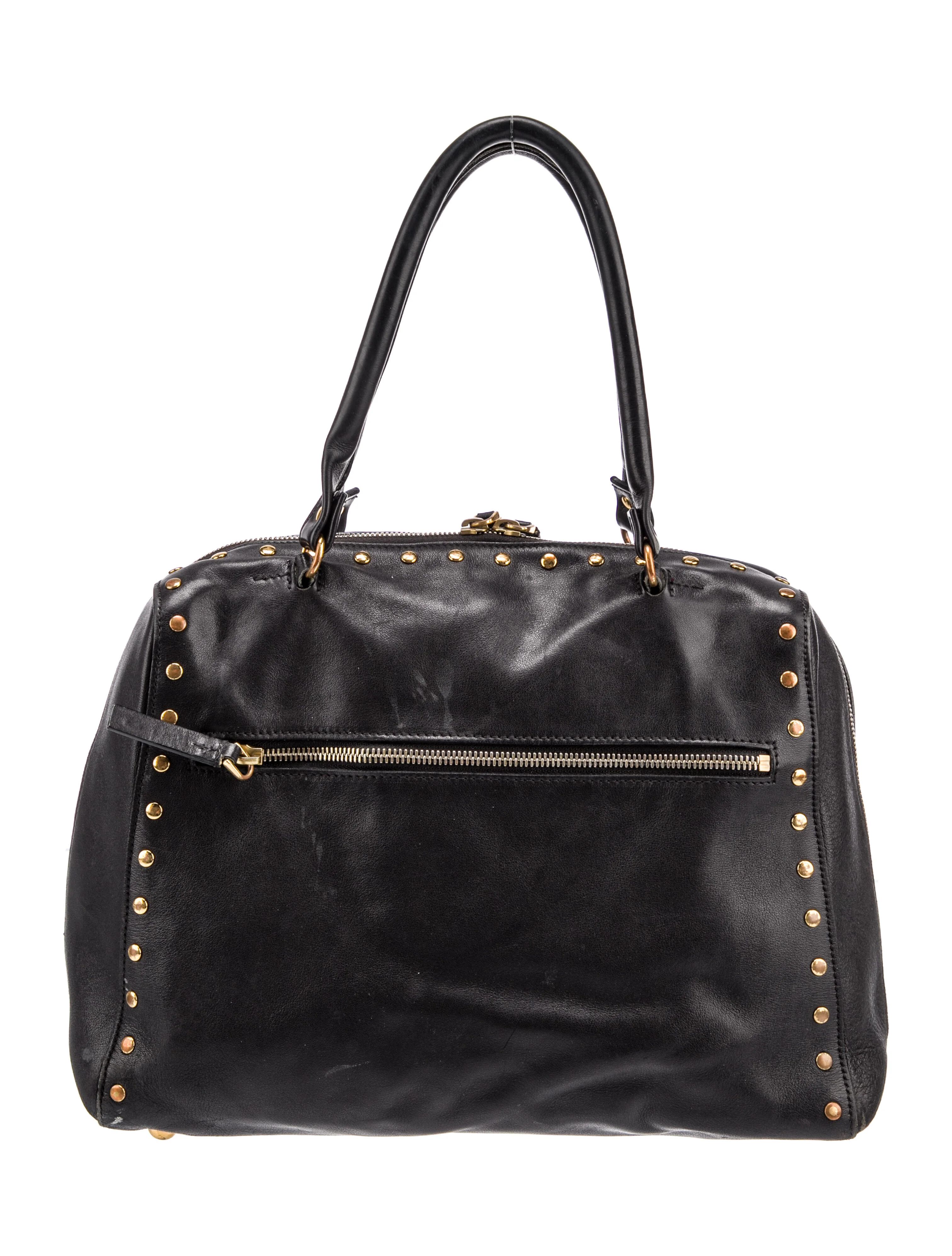 Leather Studded Shoulder Bag | The RealReal