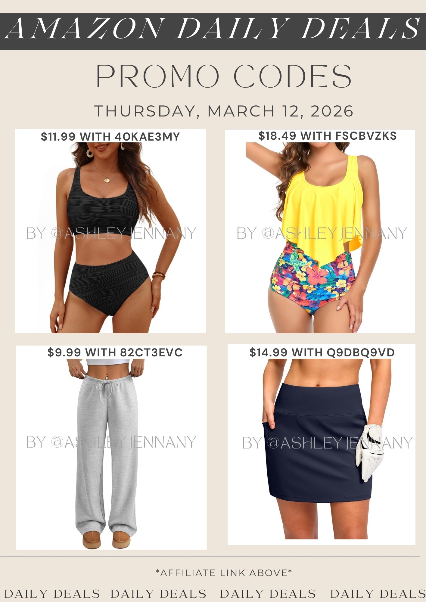 Amazon fashion deals 

#LTKMidsize #LTKSaleAlert #LTKSwim