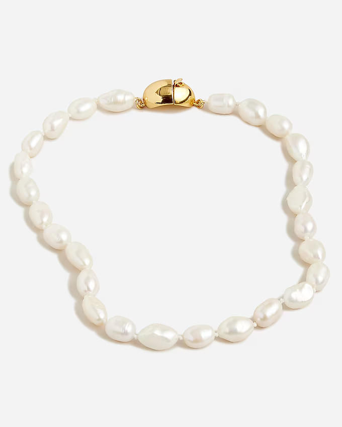 Freshwater pearl and gold necklace | J. Crew US