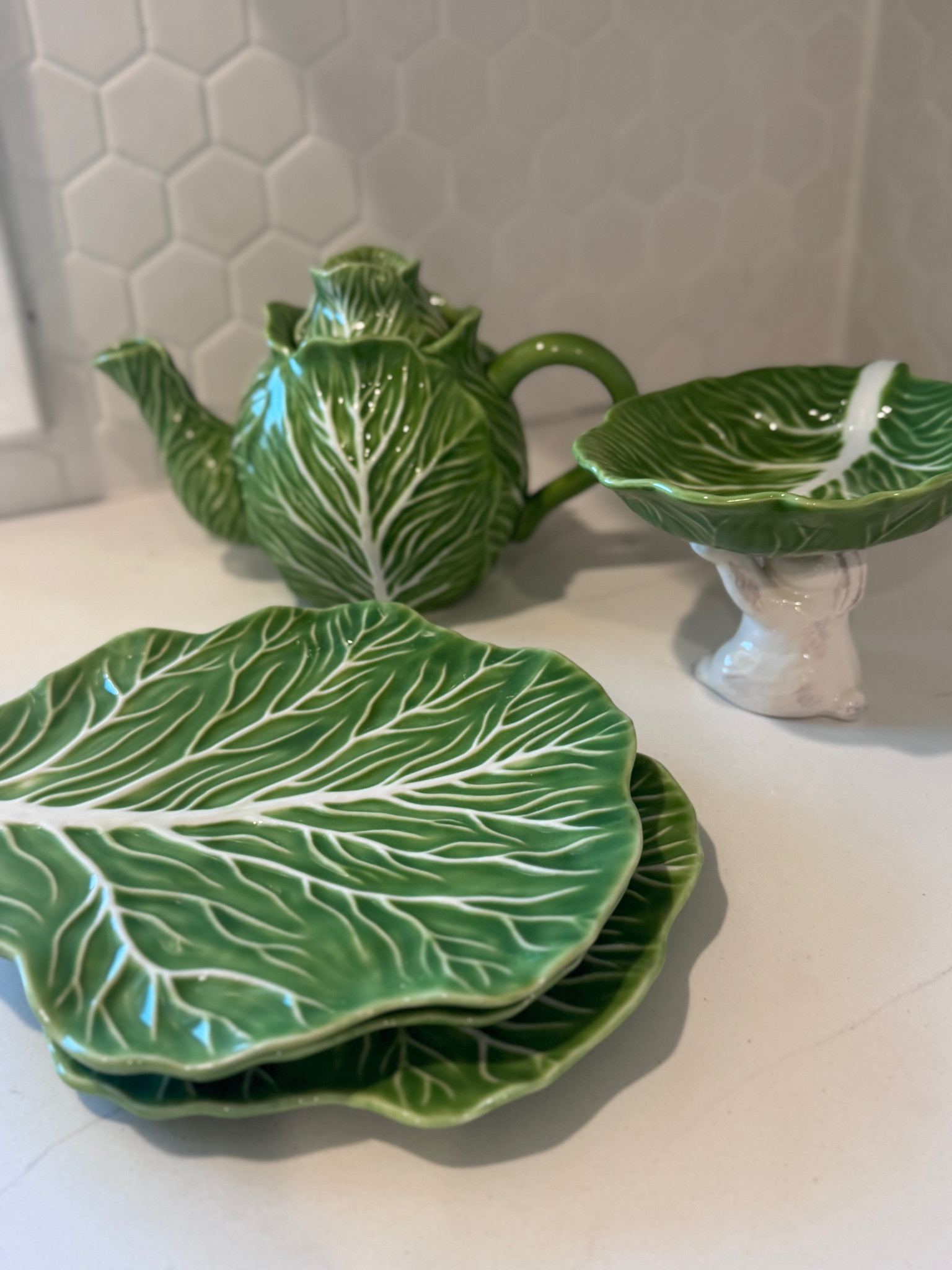 Vintage inspired cabbage china for a fraction of the price! 🥬 🍽️ 

#LTKSeasonal #LTKParties #LTKHome