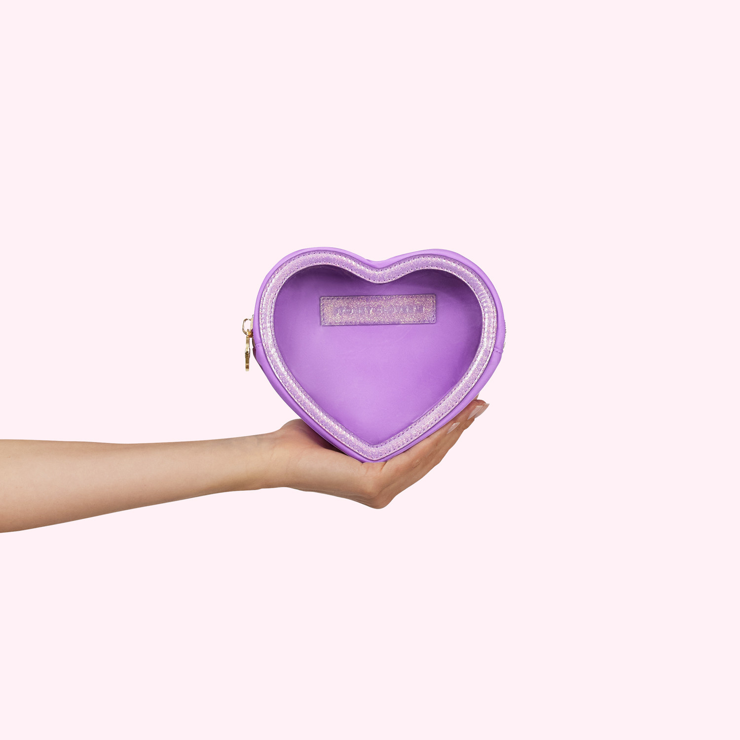 Acai Clear Heart Pouch - Customizable | Stoney Clover Lane | Stoney Clover Lane