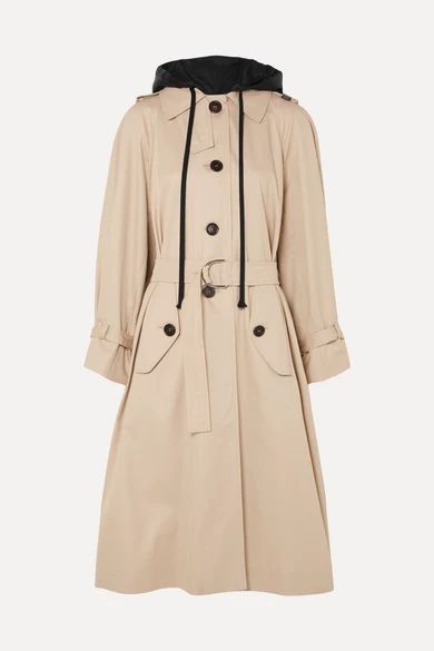 Oversized cotton-poplin trench coat | NET-A-PORTER (US)