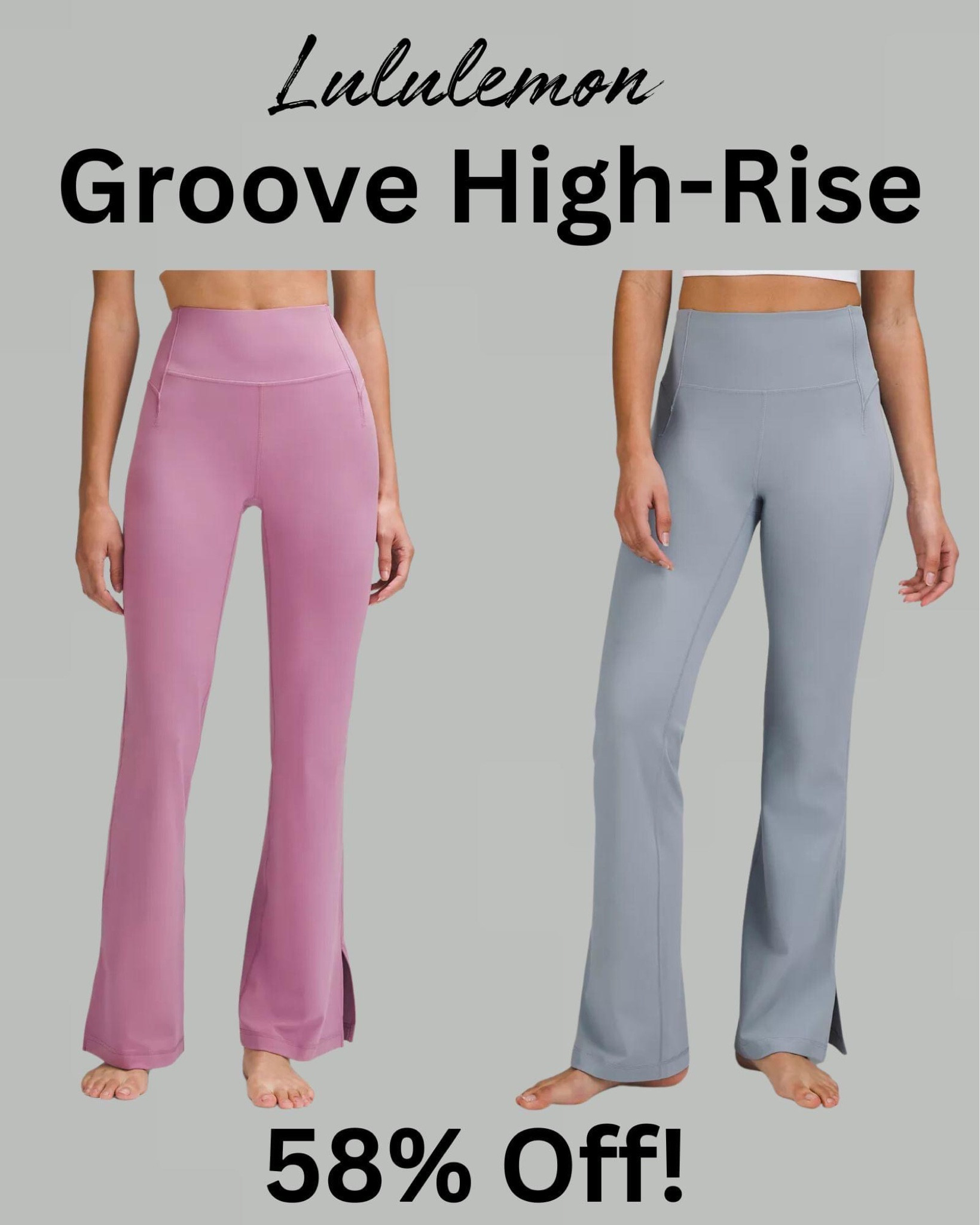 Lululemon Groove Pants on sale for 58% off! I’m also a tagging a great $16 look for less 

#LTKfindsunder100 #LTKfitness #LTKsalealert