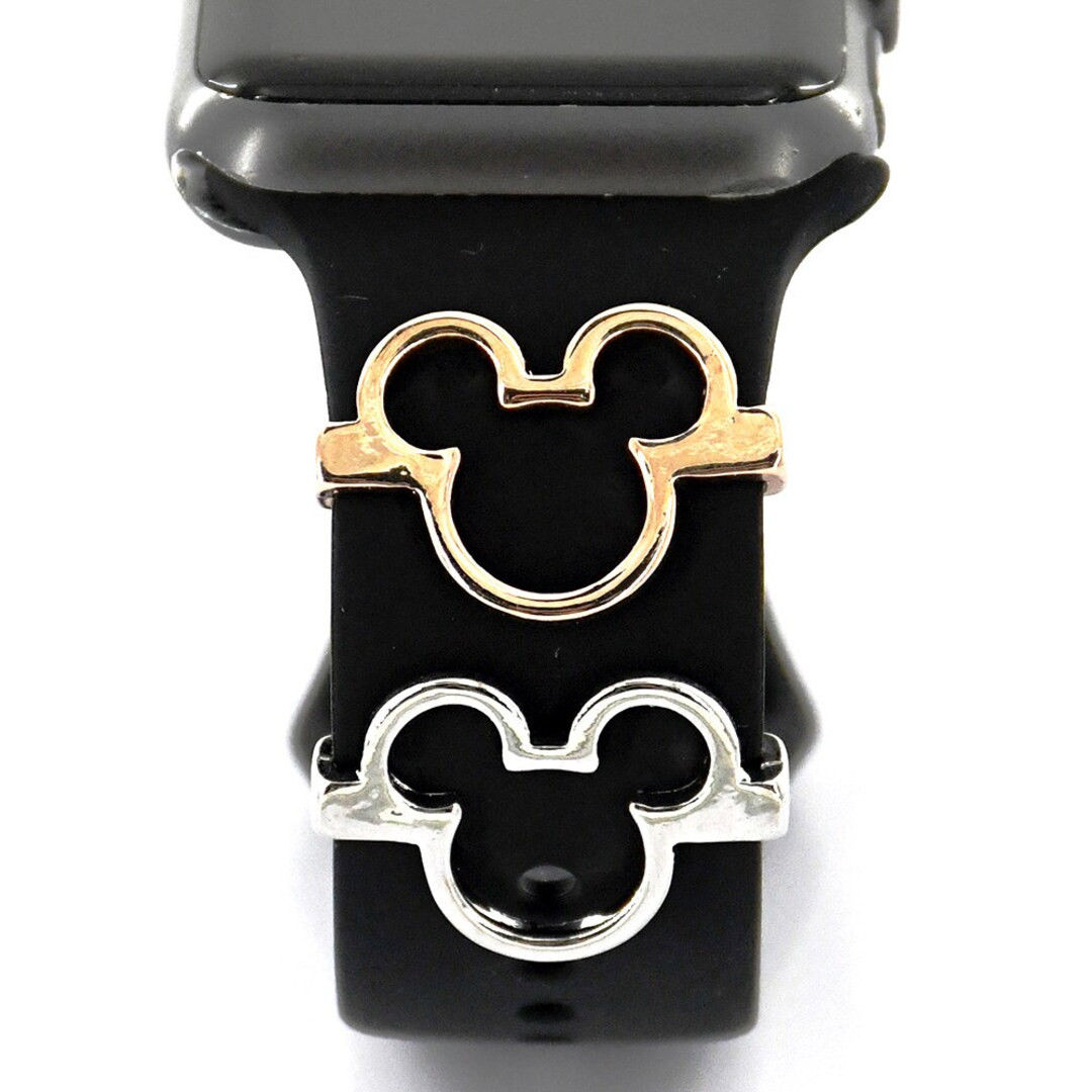 Mickey Head Stackable Watch Band Bar, Disney Watch Strap Slider Charm, Minnie Apple Watch Band, F... | Etsy (US)