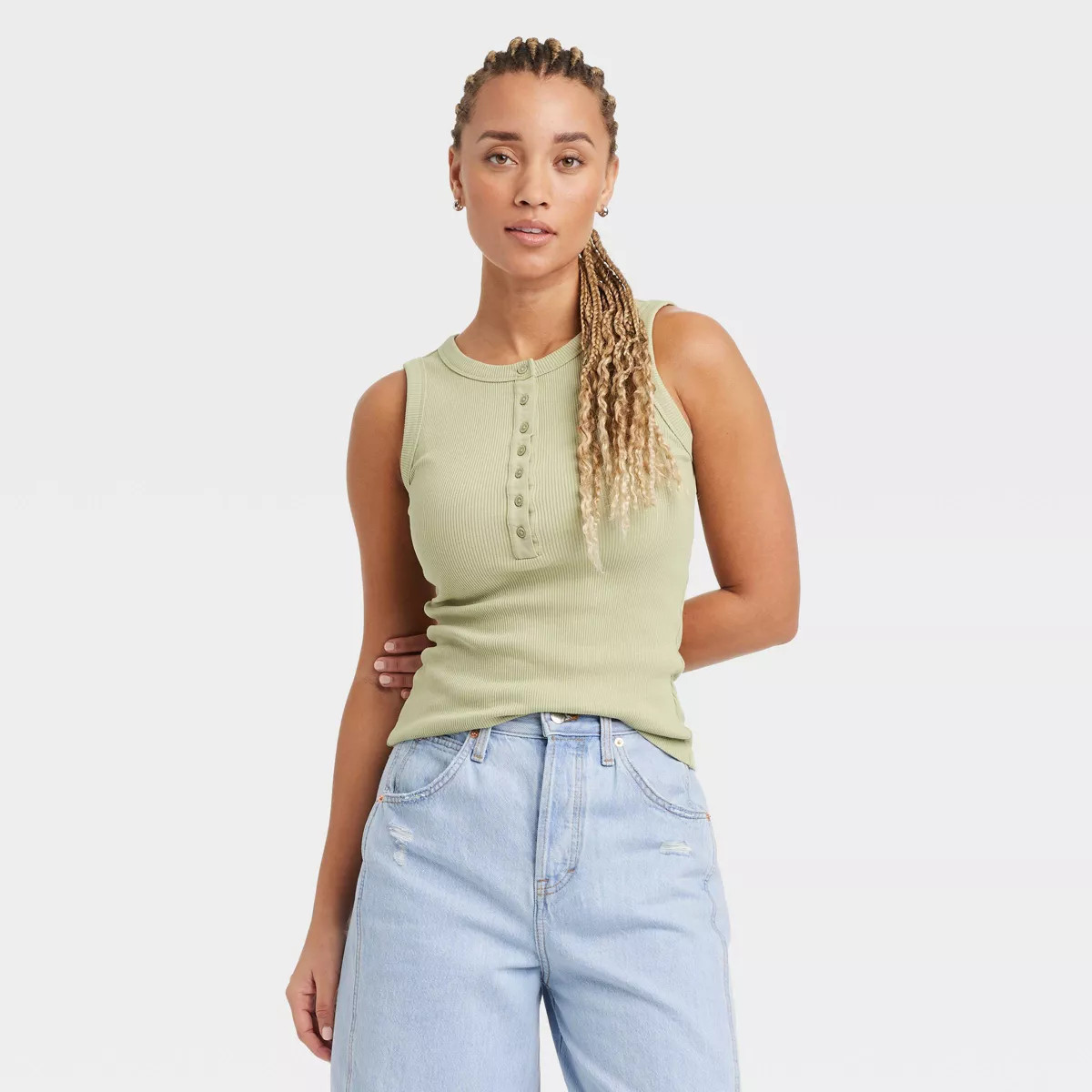 Women's Henley Tank Top - Universal Thread™ | Target