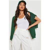 Womens Petite Basic Tank Top - White - 8 | boohoo (US & Canada)