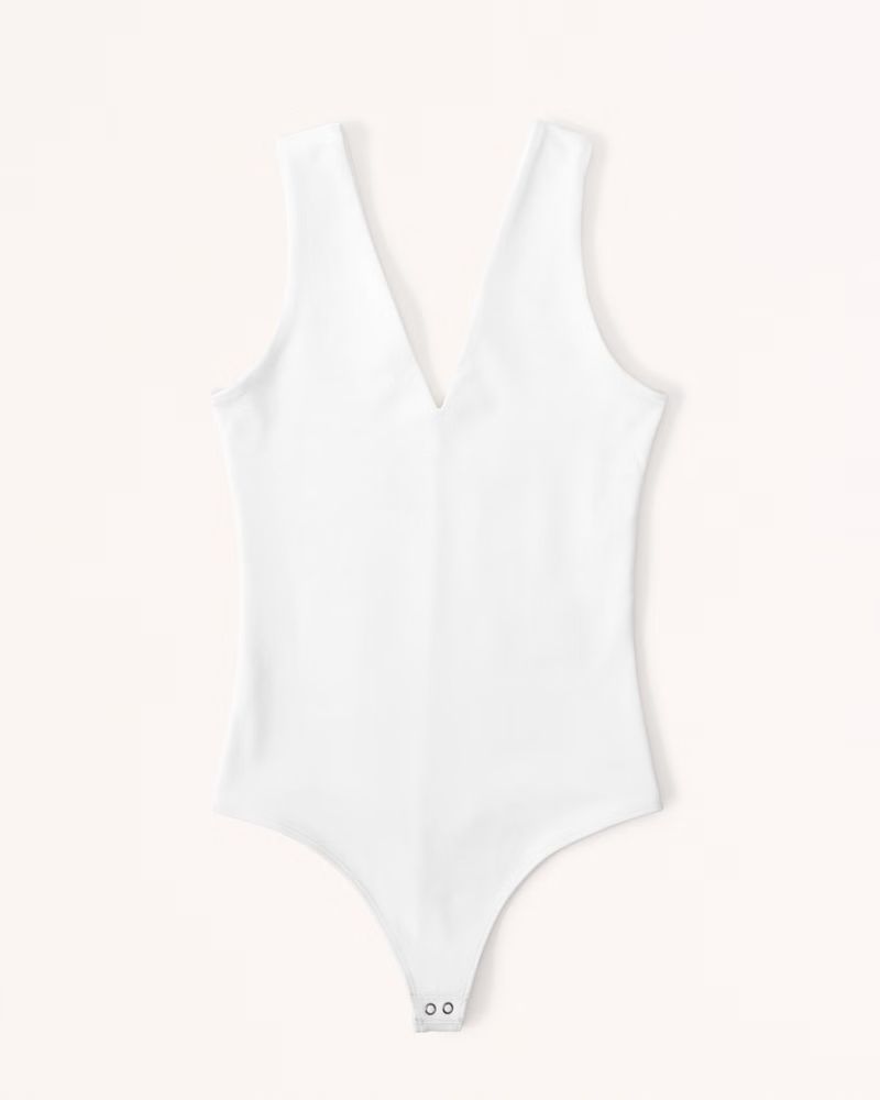 Seamless Fabric V-Neck Bodysuit | Abercrombie & Fitch (US)