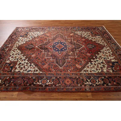 One-of-a-Kind Shannae Hand-Knotted 1970S 6'6" X 8'7" Wool Area Rug in Red | Wayfair North America