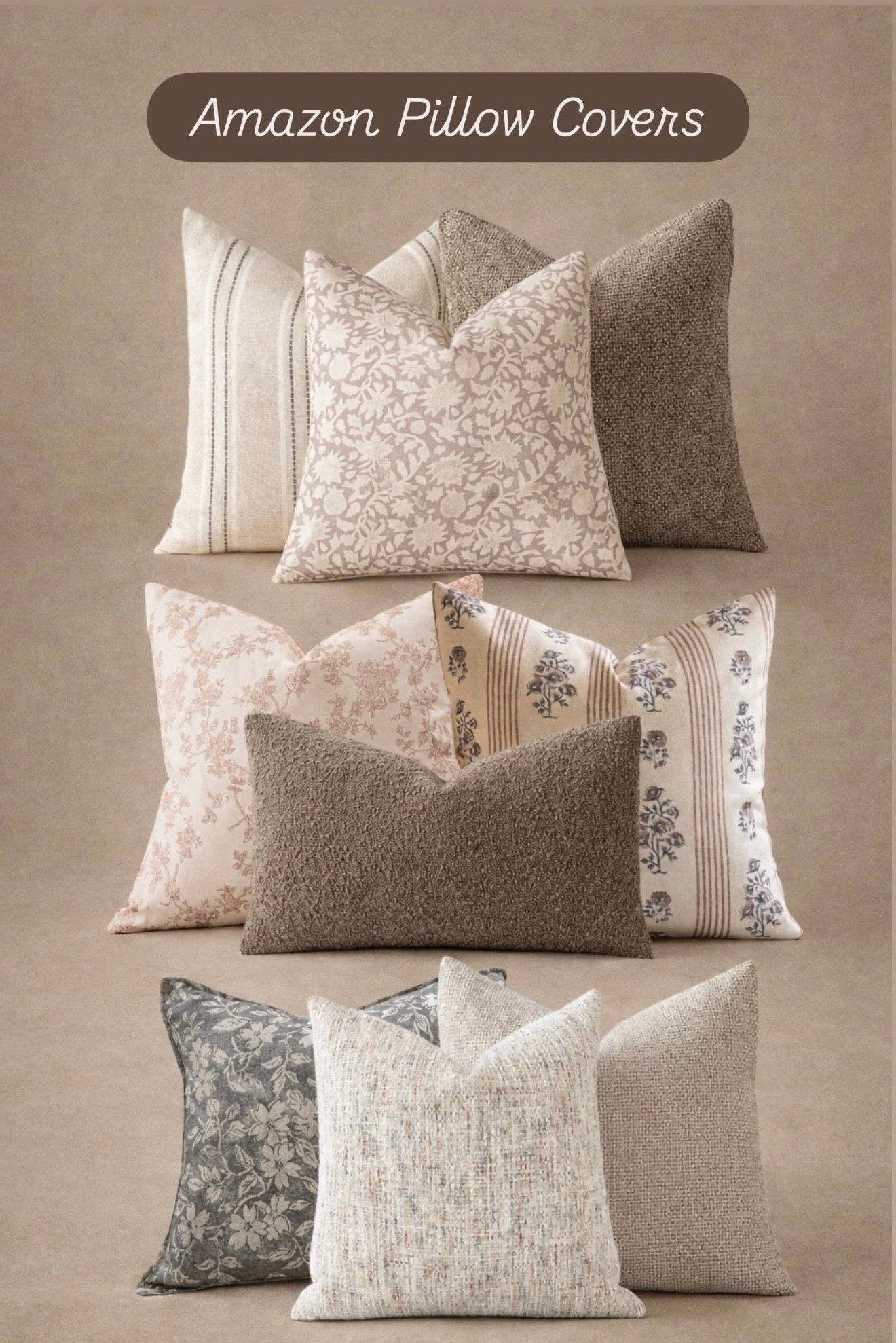 Neutral Amazon Pillow Covers That Look High-End (Budget Friendly Finds)

Follow @farmtotablecreations on Instagram for more home finds 🤍

These budget-friendly pillow covers give you that high-end, layered look without the price tag. Soft textures, subtle patterns, and easy neutrals that work in any room  

#pillows #pillowcovers #amazonhome #livingroomdecor #neutraldecor #budgetdecor

#LTKHome #LTKSaleAlert
