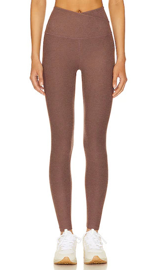 Spacedye At Your Leisure High Waisted Midi Legging in Truffle Heather | Revolve Clothing (Global)