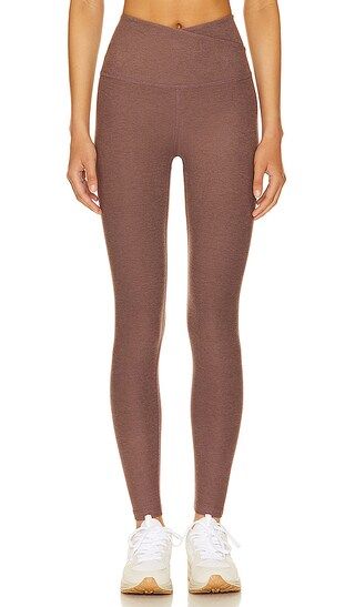 Spacedye At Your Leisure High Waisted Midi Legging in Truffle Heather | Revolve Clothing (Global)