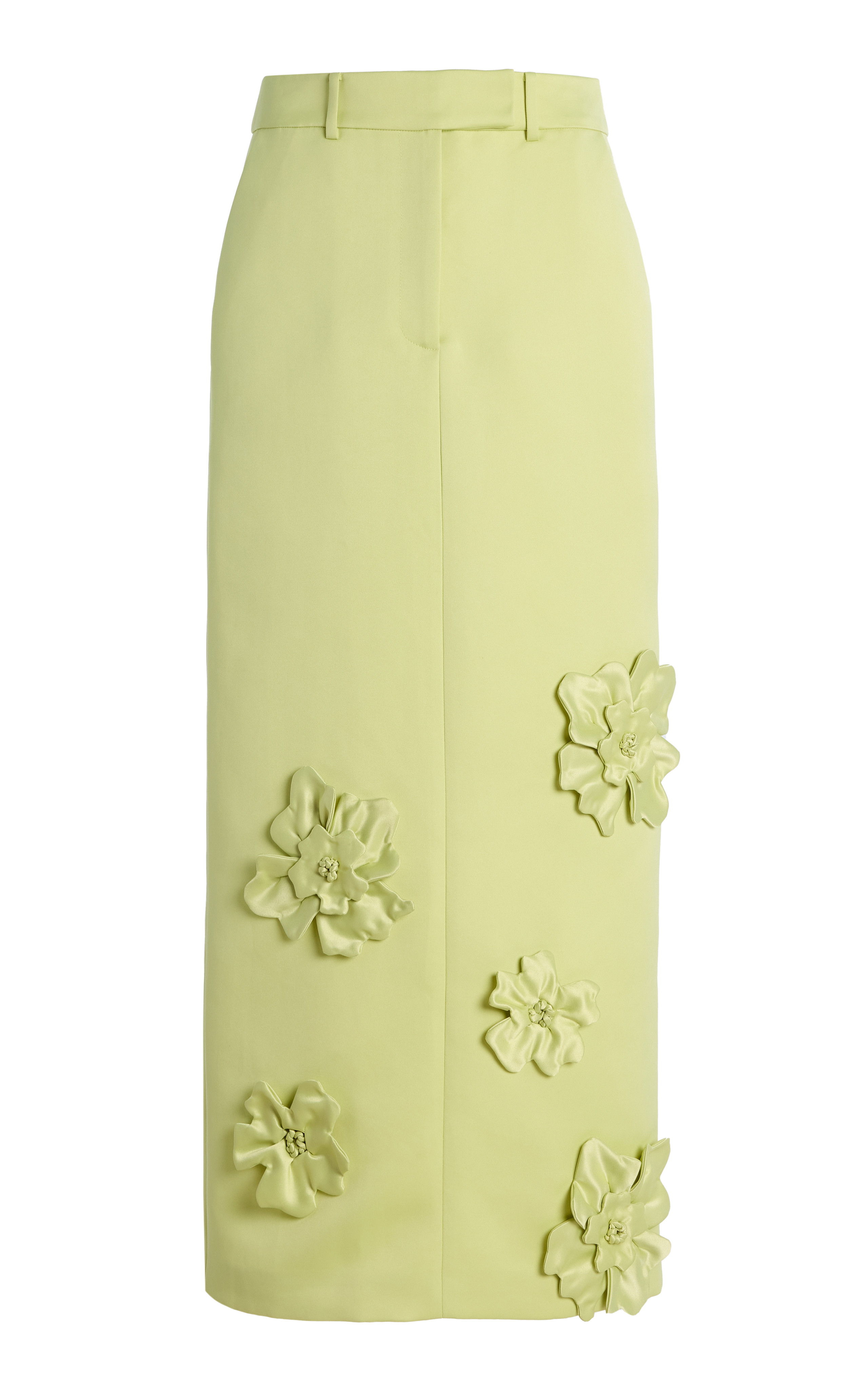 Olivia Floral-Appliquéd Crepe Maxi Skirt | Moda Operandi (Global)