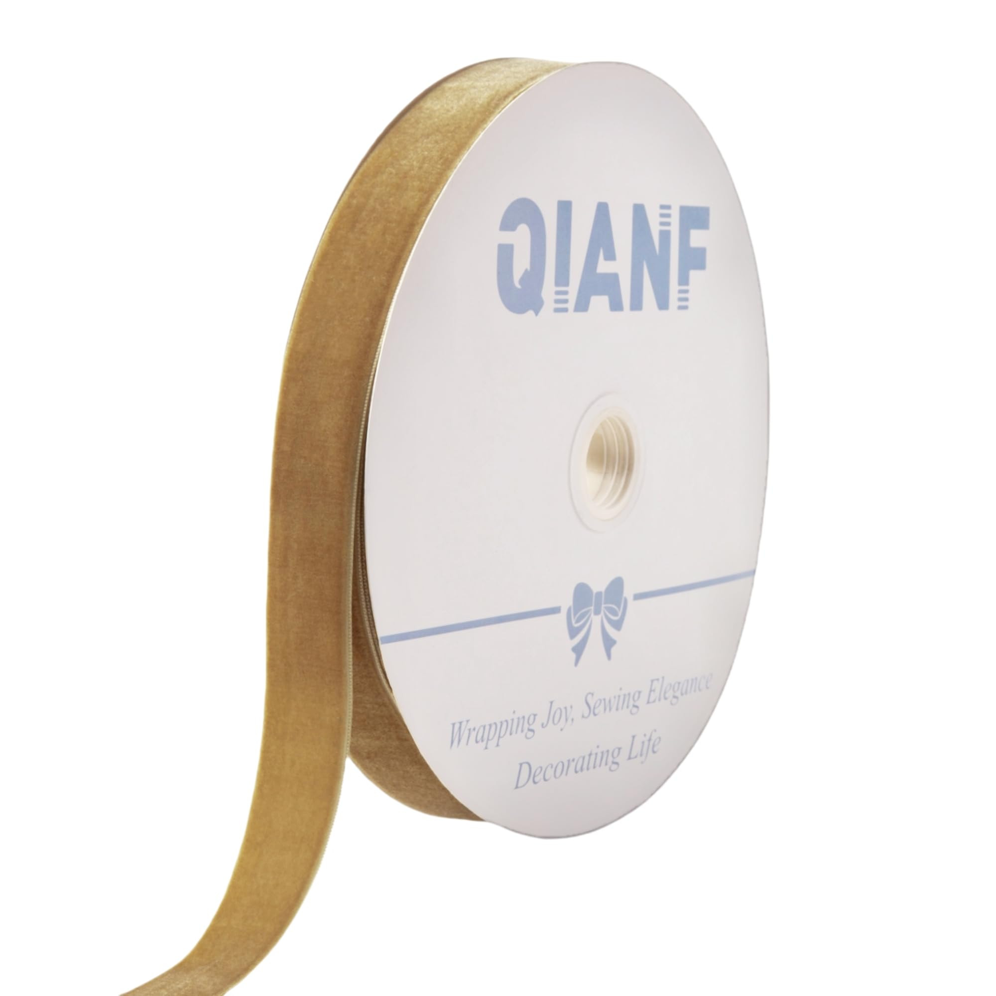 Vintage Khaki Velvet Ribbon, 1 Inch X 25Yd | Amazon (US)