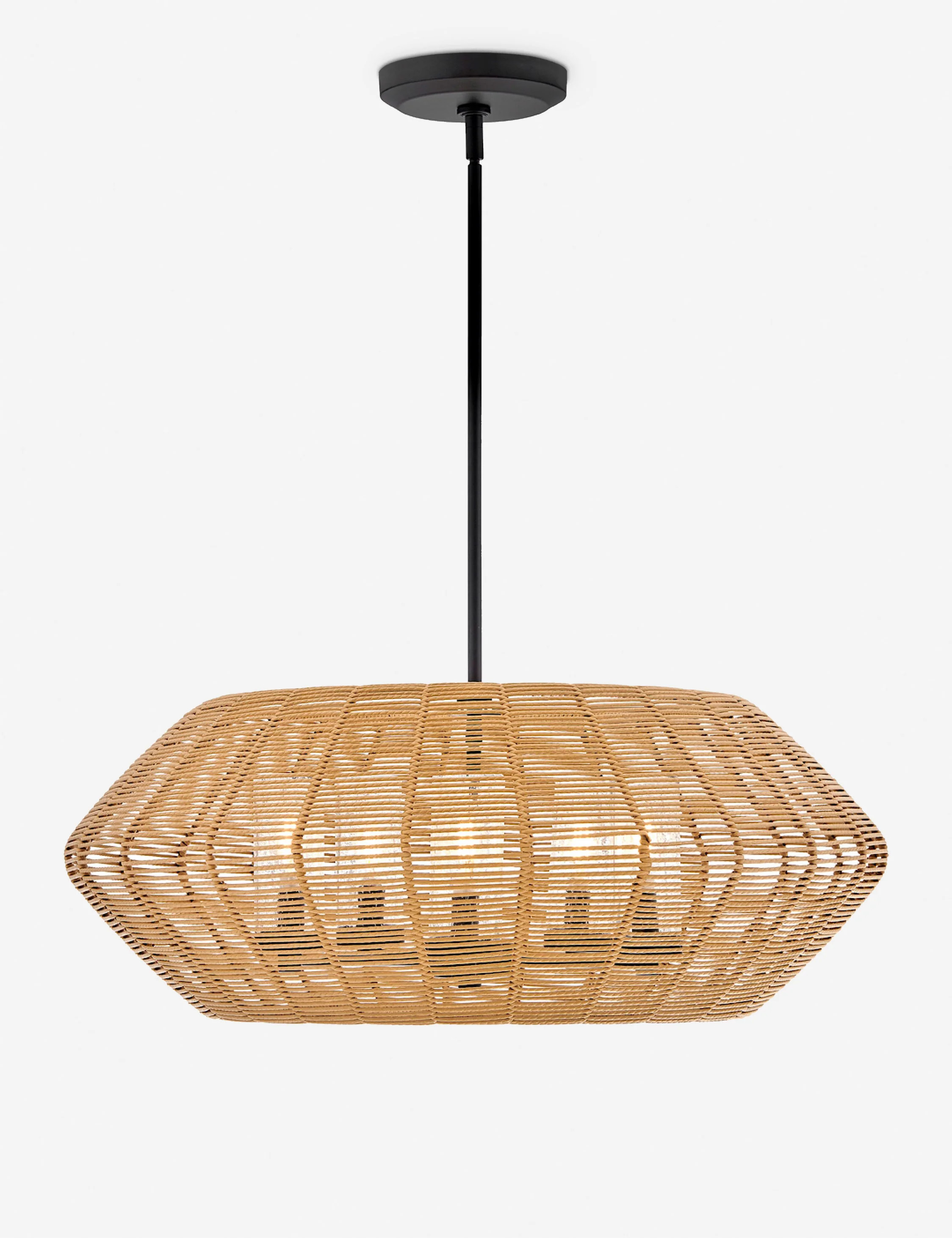 Raferty Outdoor Chandelier, Natural, 10.75"W | Lulu and Georgia 