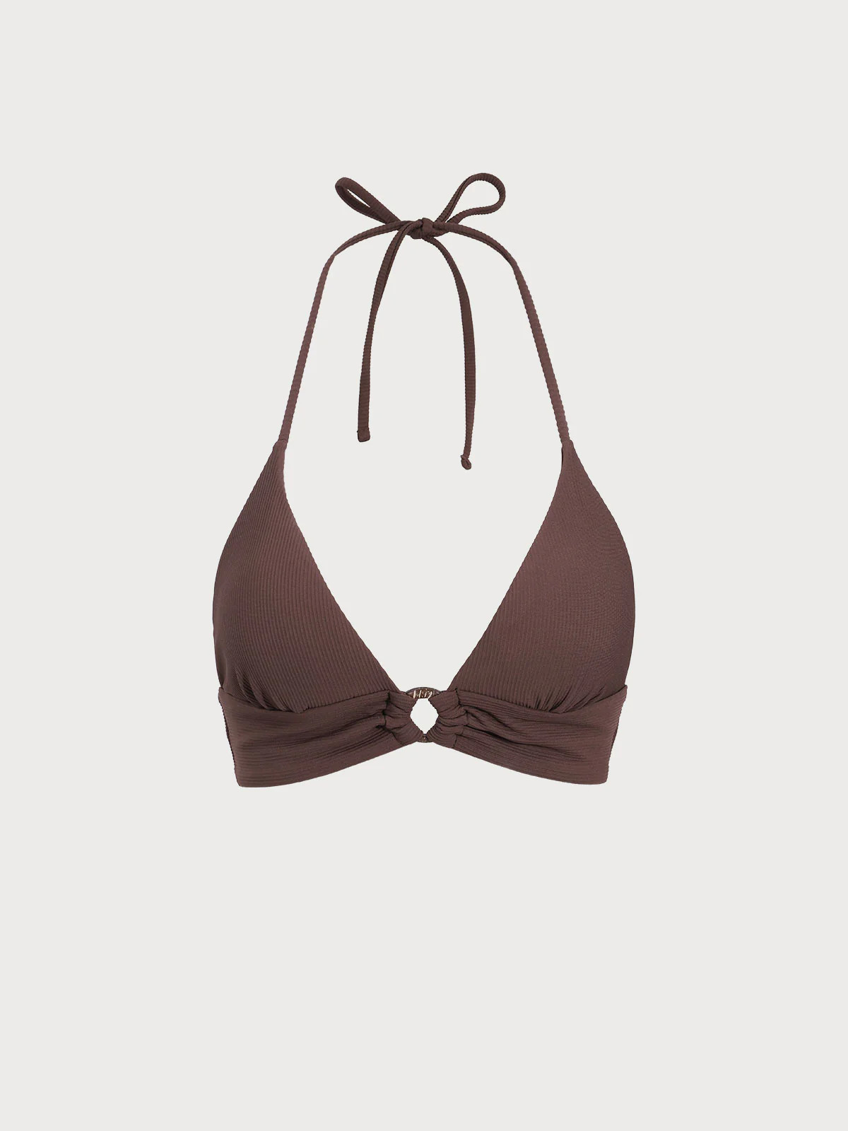 Dark Coffee Back Tie Bikini Top & Reviews - Dark Coffee - Sustainable Bikinis | BERLOOK | BERLOOK