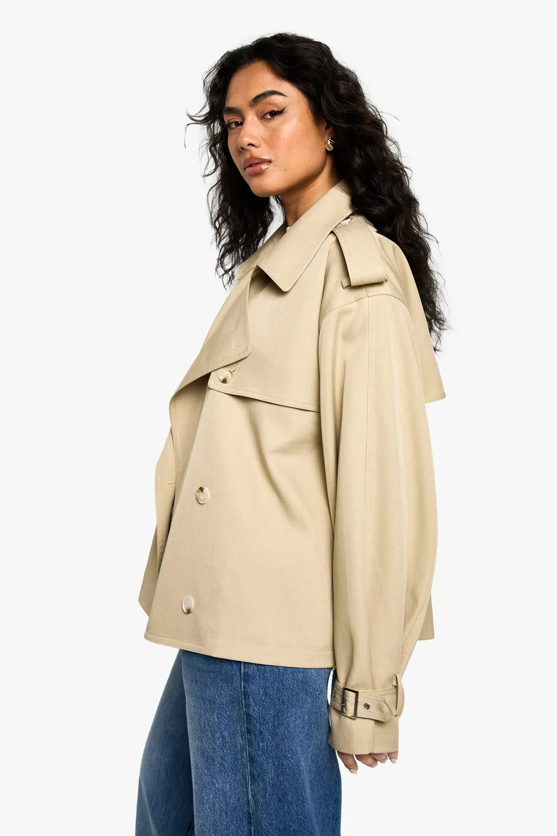 Short Belted Trench Coat | boohoo (US & Canada)