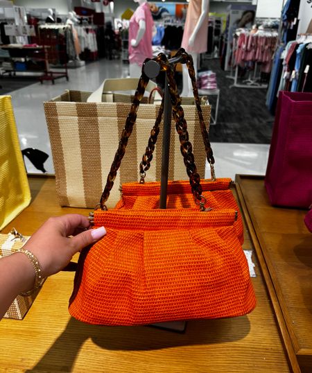 How cute is this stunning orange bag?! Love the brown chain strap and it’s perfect for summer! Also comes in other colors and it’s under $30!!! #handbag #purse 

#LTKitbag #LTKfindsunder50 #LTKstyletip