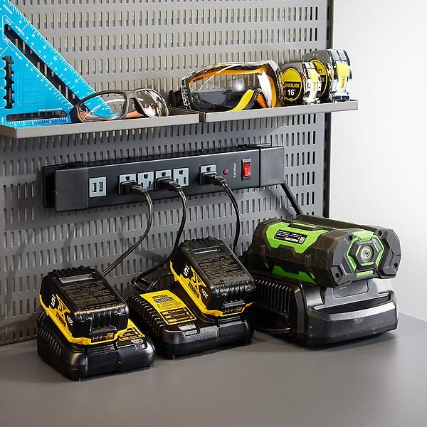 Garage+ by Elfa 5-Outlet Surge Protector | The Container Store