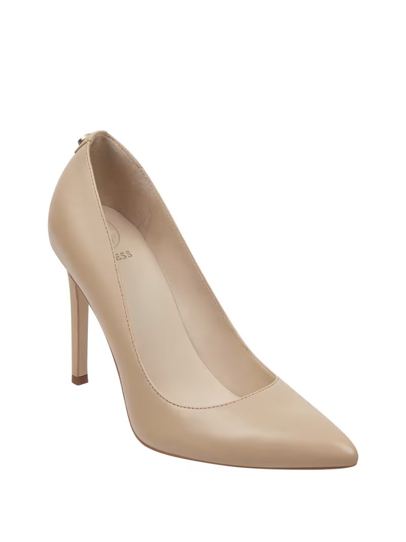 Pointed Faux-Leather Pumps | Guess (US)