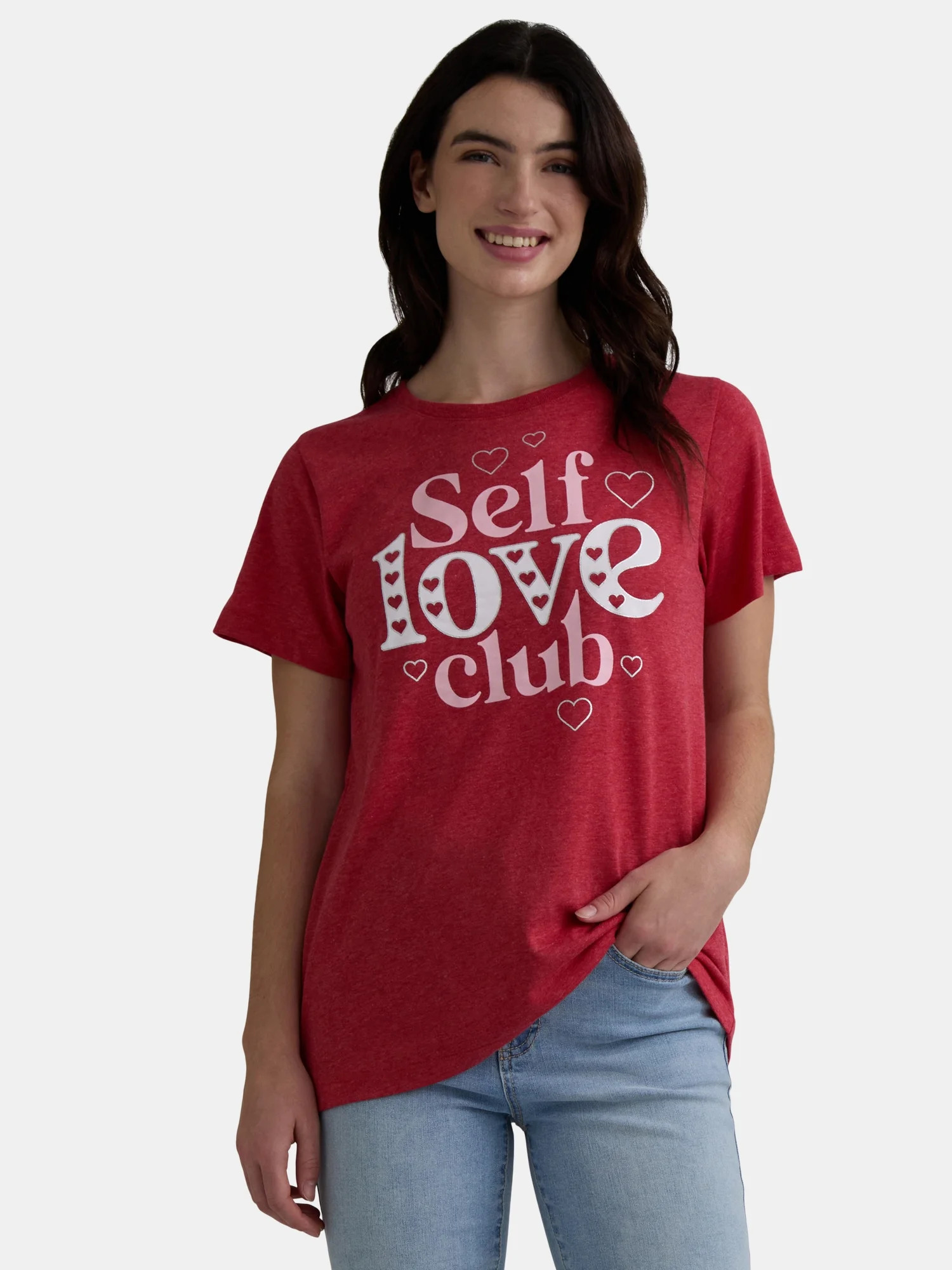Valentine’s Day Women's Graphic Tee from Way to Celebrate, Sizes S-XXXL | Walmart (US)