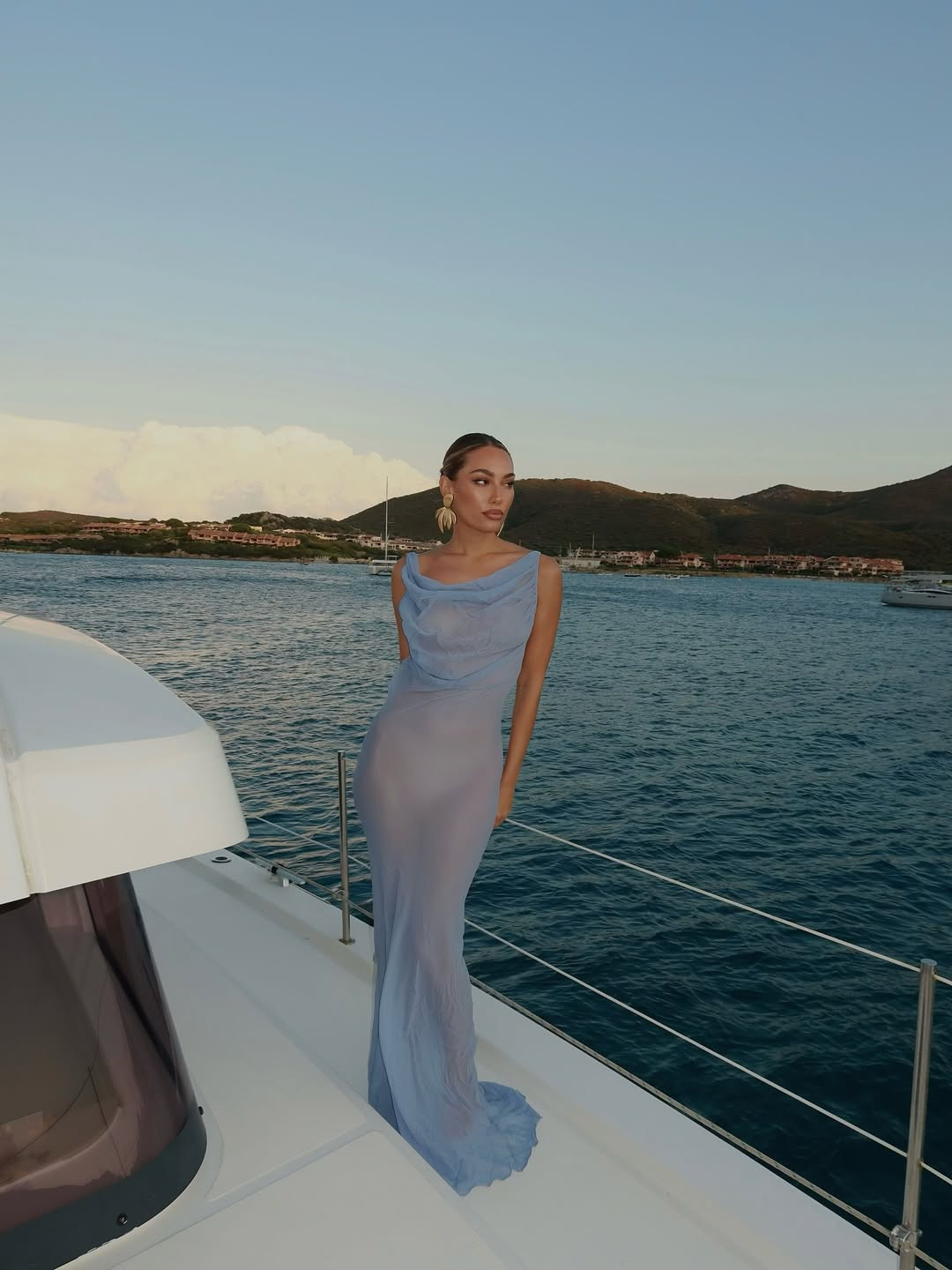 Ocean elegance in soft blue 💙

A sleek draped maxi dress that hugs the silhouette and moves effortlessly with the breeze. The soft blue tone feels fresh, feminine, and perfect for golden hour by the sea. Paired with bold statement earrings for that elevated, sophisticated touch.

An effortlessly chic look made for sunset moments, yacht evenings, and summer nights by the water

#LTKitalia #LTKeurope #LTKsummer