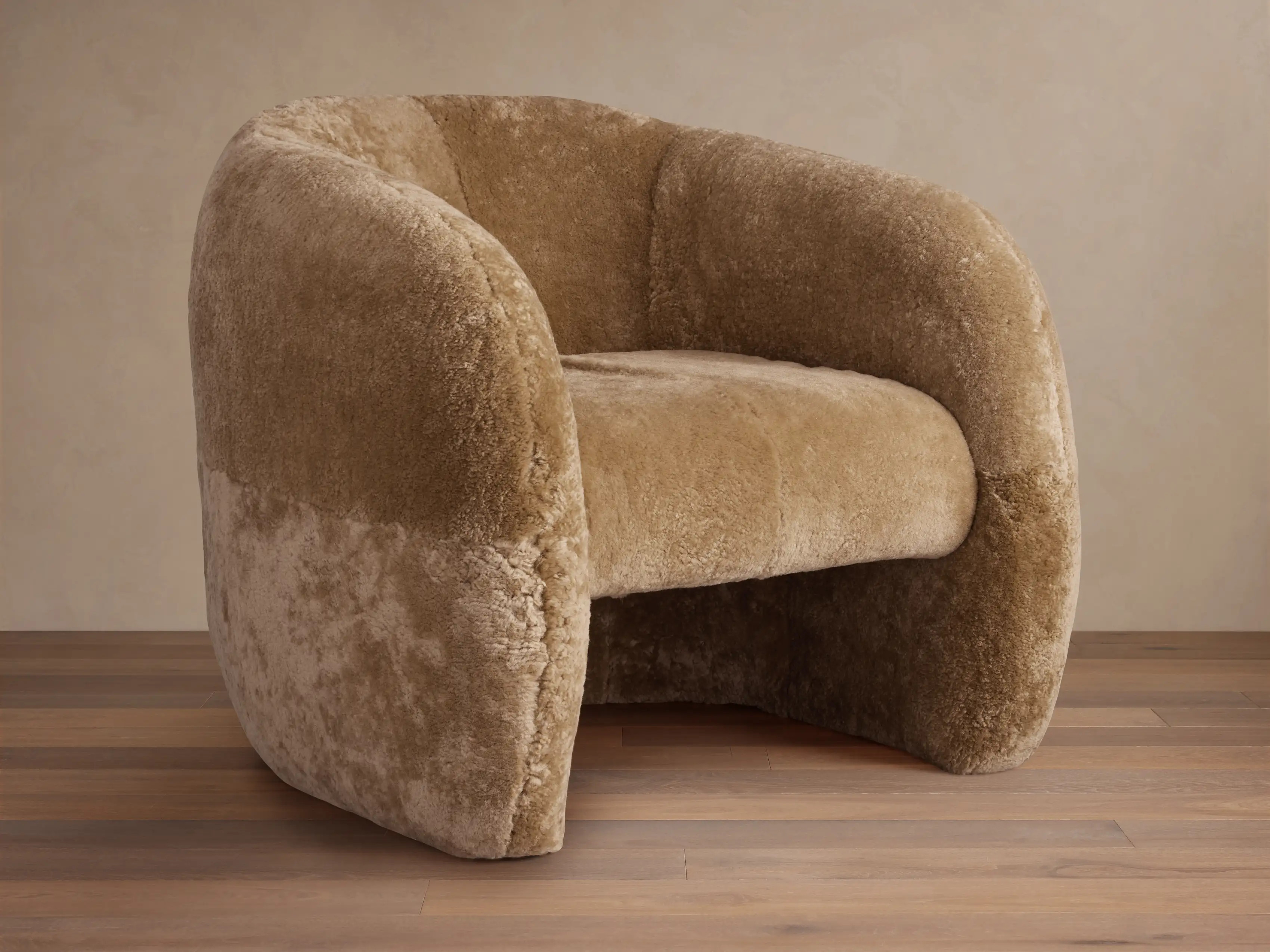 Fresno Shearling Floating Seat Chair | Arhaus