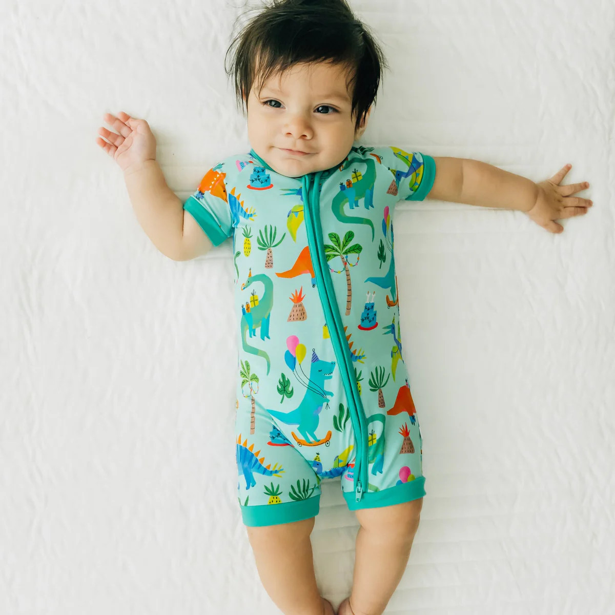 Prehistoric Party Shorty Zippy | Little Sleepies