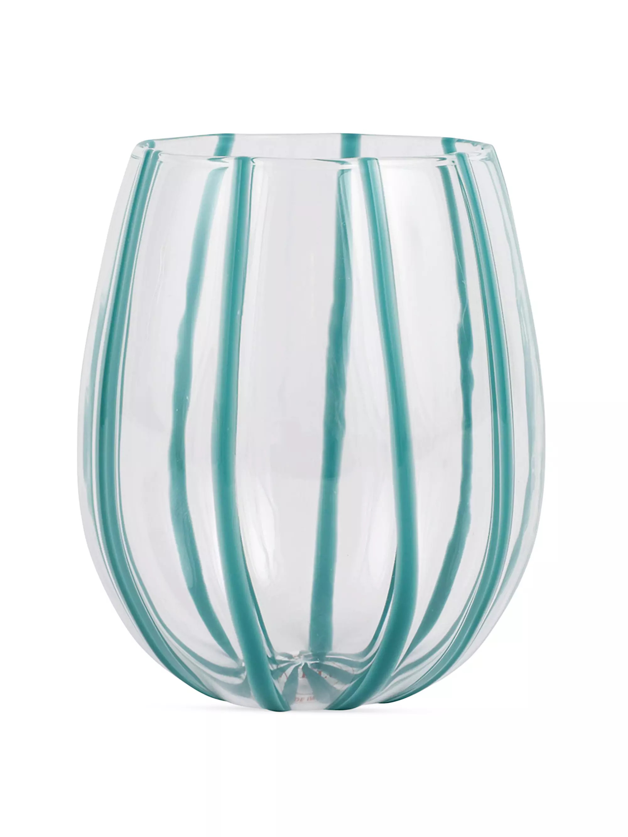 Nuovo Stripe Stemless Wine Glass | Saks Fifth Avenue