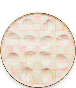 MacKenzie-Childs Check Enamel Egg Plate | Dillard's | Dillard's