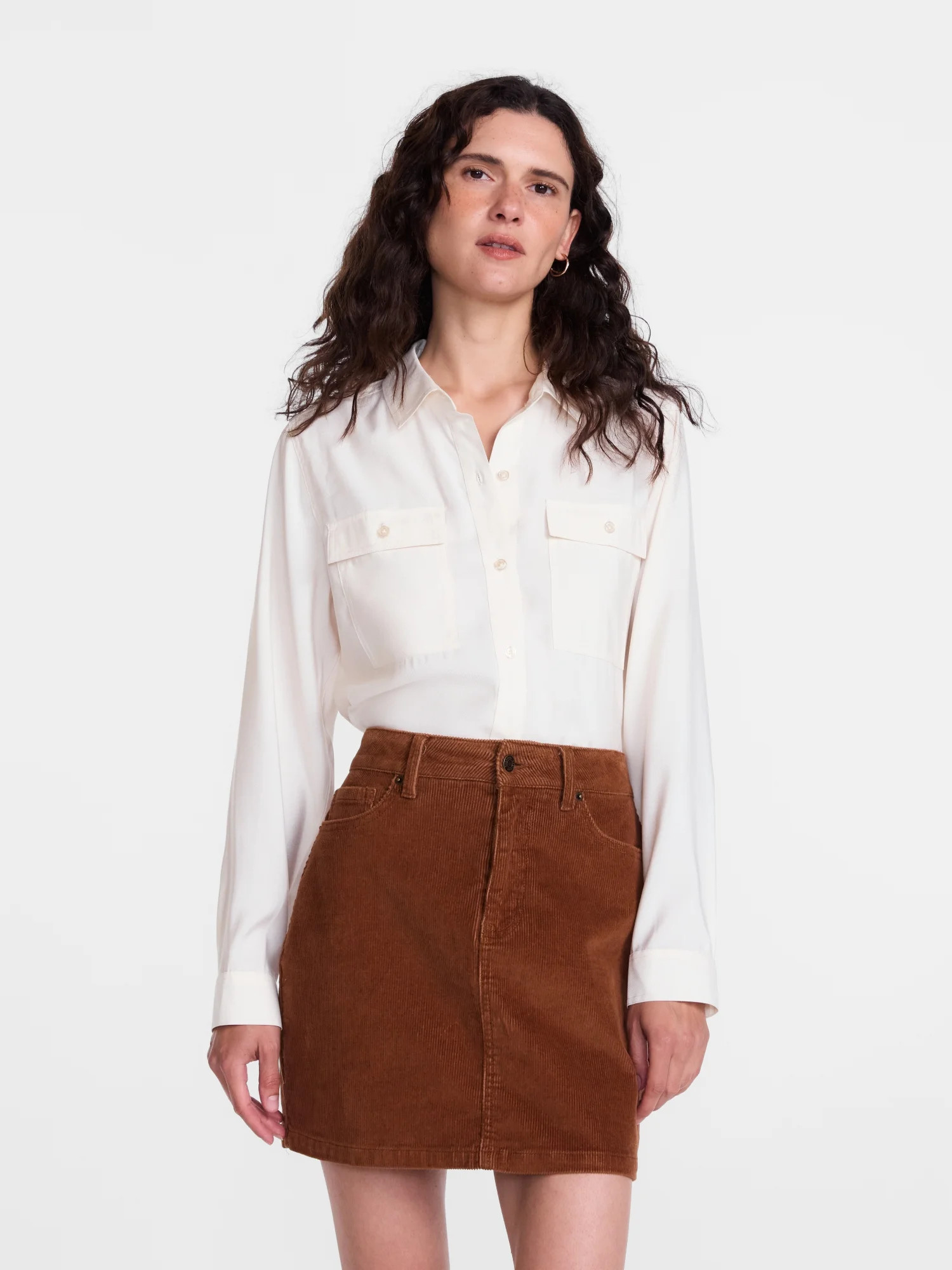 Scenario Women's Utility Tunic Shirt with Long Sleeves, Sizes XS-XXXL | Walmart (US)