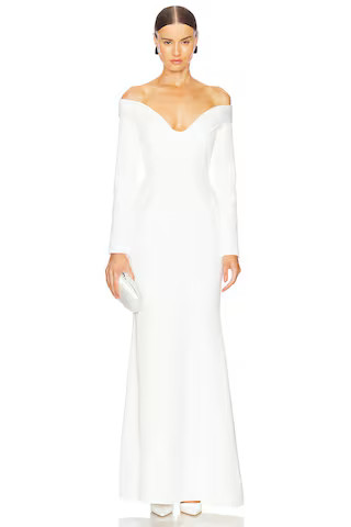 The New Arrivals by Ilkyaz Ozel Orreda Gown in Blanche Arty from Revolve.com | Revolve Clothing (Global)