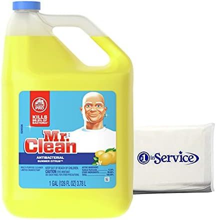 M.C. Mr Clean Multi-Purpose Summer Citrus Liquid Cleaner Professional Household Non-Toxic Hardwood F | Amazon (US)
