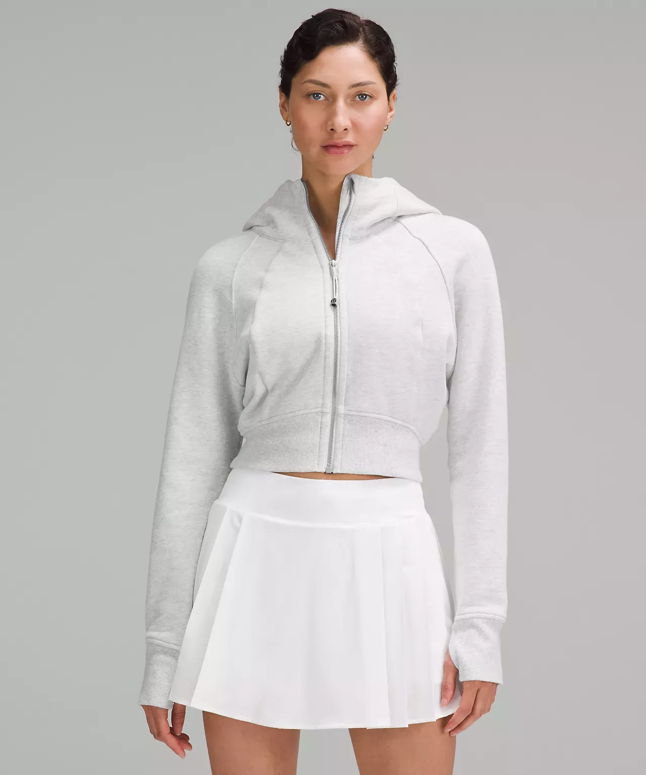 Take A Beat Ivory And Black Contrast Trim Scuba Pullover
