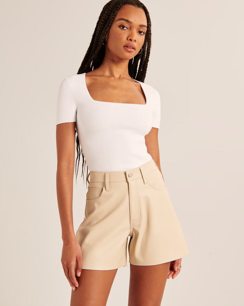 Ottoman Squareneck Sweater Tee | Abercrombie & Fitch (US)