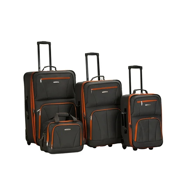 Rockland Luggage Journey 4 Piece Softside Expandable Luggage Set F32 | Walmart (US)