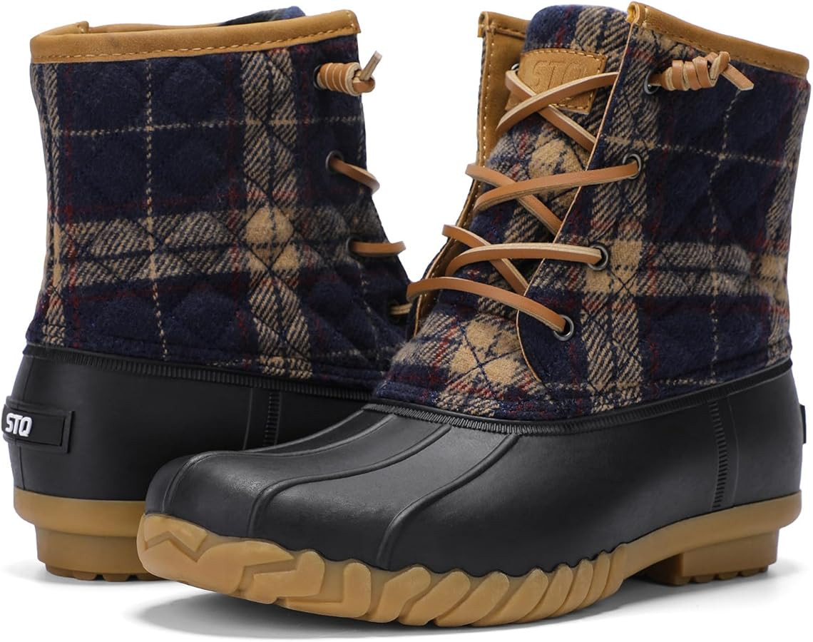 STQ Duck Boots for Women Waterproof Winter Boots Quilted Snow Boots | Amazon (US)