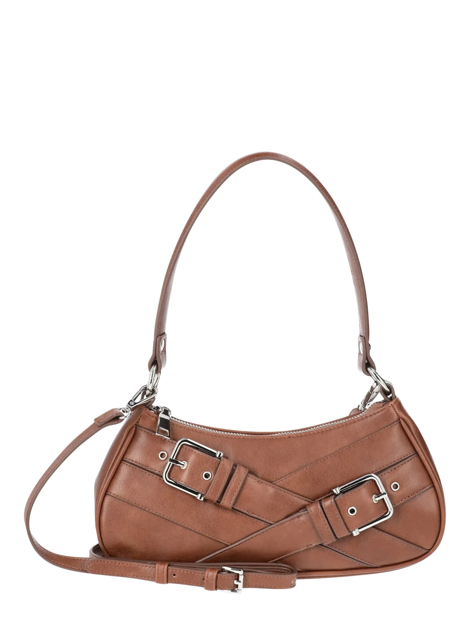No Boundaries Women's Fashion Shoulder Bag, Brown | Walmart (US)