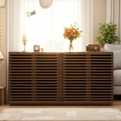 This Solid Wood Sideboard For Buffets Combines Entertainment And Storage, Making It Suitable For Both Living Rooms And Dining Rooms—practical And Styl | Wayfair North America