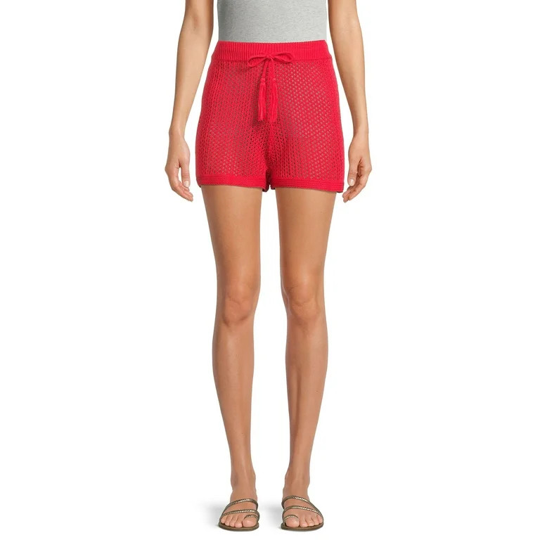 Madden NYC Junior' Drawstring Crochet Shorts | Walmart (US)