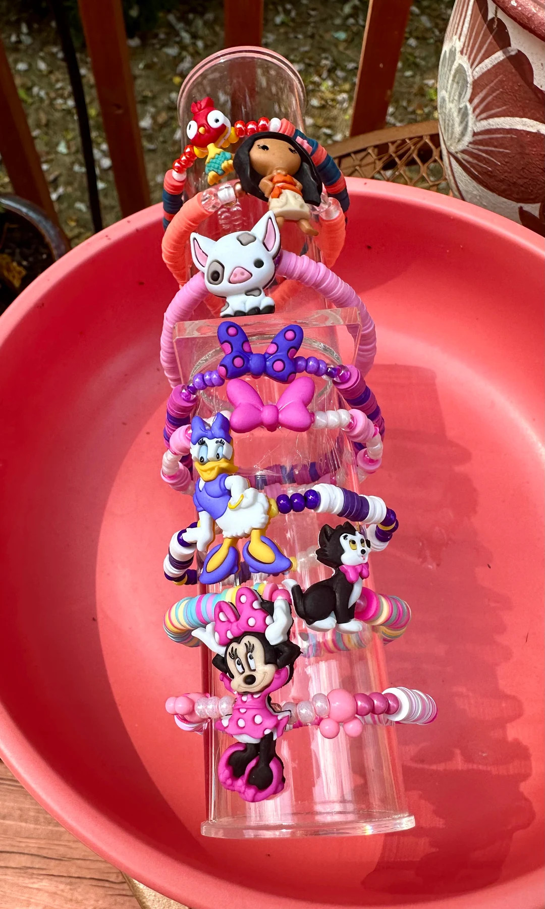 Disney Inspired Bracelet | Moana | Heihei | Pua | Daisy | Minnie | Figaro | Minnie Bow-toons | Di... | Etsy (US)