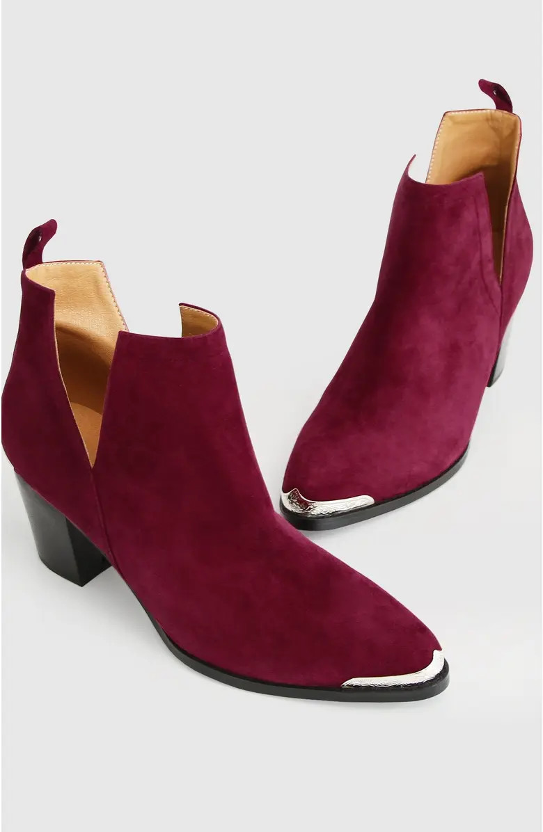 Belle & Bloom Austin Croc Embossed Ankle Boot | Nordstrom | Nordstrom