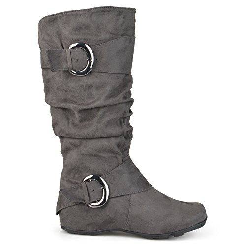 Brinley Co Women's Augusta-02 Slouch Boot, Grey, 6 M US | Amazon (US)